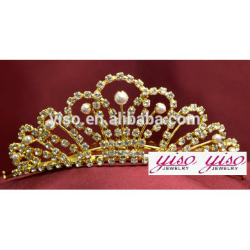 Decoración de cabello princesa pageant coronas